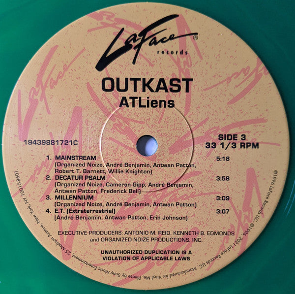 OutKast - ATLiens (VMP | NEON GREEN & BLUE GALAXY VINYL) | Mint (M) Mint (M)-The Happy Cap