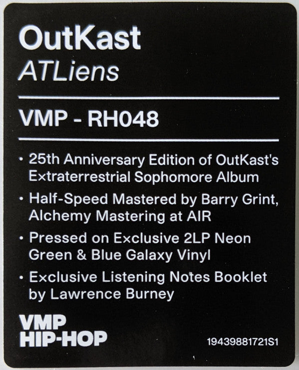 OutKast - ATLiens (VMP | NEON GREEN & BLUE GALAXY VINYL) | Mint (M) Mint (M)-The Happy Cap