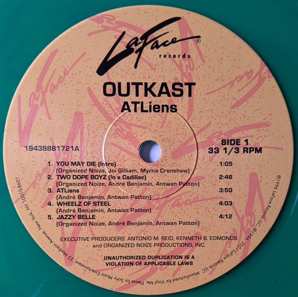 OutKast - ATLiens (VMP | NEON GREEN & BLUE GALAXY VINYL) | Mint (M) Mint (M)-The Happy Cap