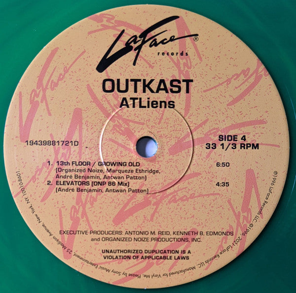 OutKast - ATLiens (VMP | NEON GREEN & BLUE GALAXY VINYL) | Mint (M) Mint (M)-The Happy Cap