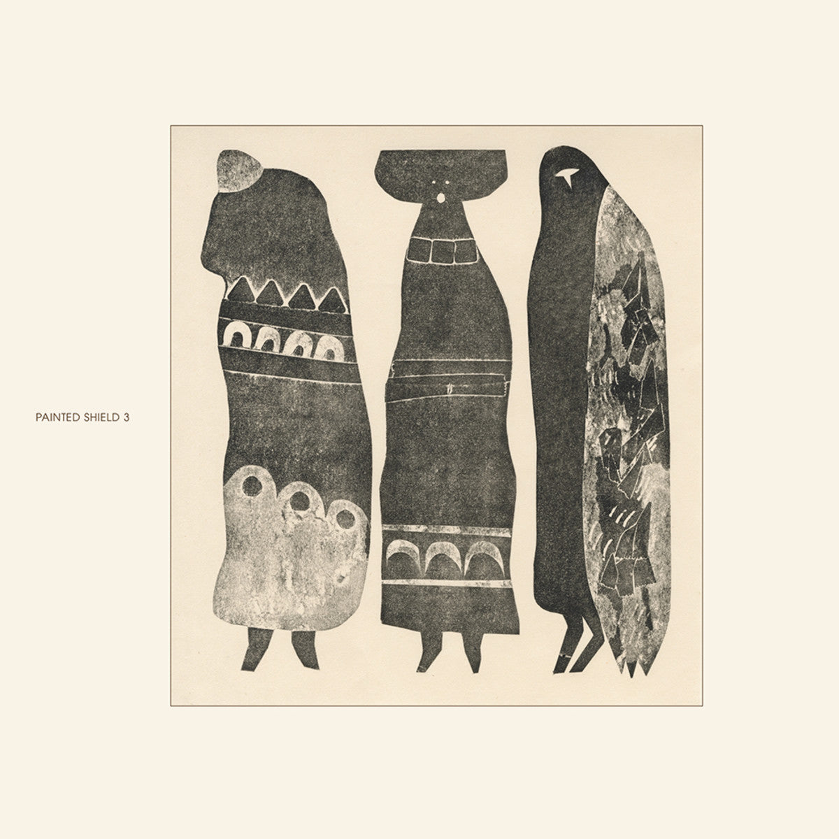 Painted Shield - Painted Shield 3 (Bone Colour Vinyl) | Mint (M) Mint (M)-The Happy Cap