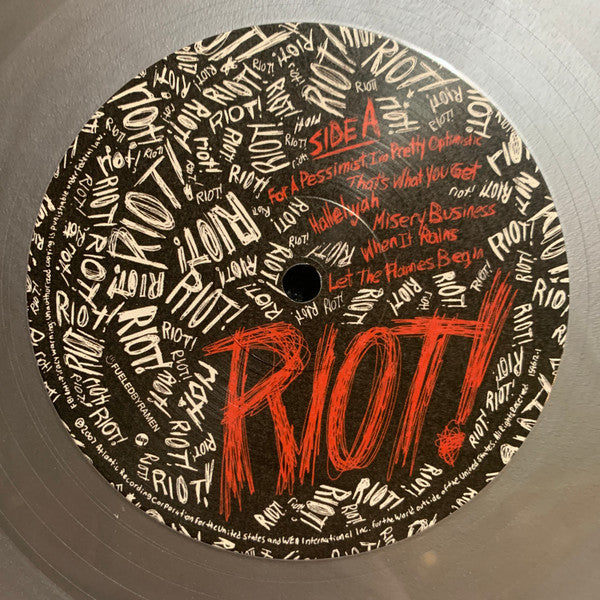 Paramore  Riot! (SILVER VINYL) | Mint (M) Mint (M)-The Happy Cap