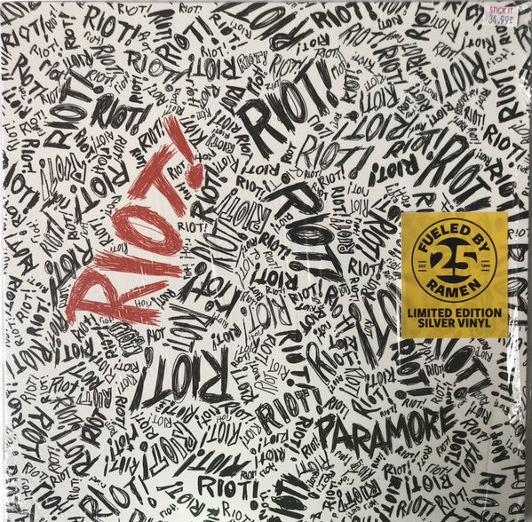 Paramore  Riot! (SILVER VINYL) | Mint (M) Mint (M)-The Happy Cap