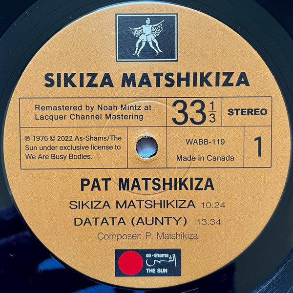 Pat Matshikiza - Sikiza Matshikiza [Import] (VINYL) | Mint (M) Mint (M)-The Happy Cap