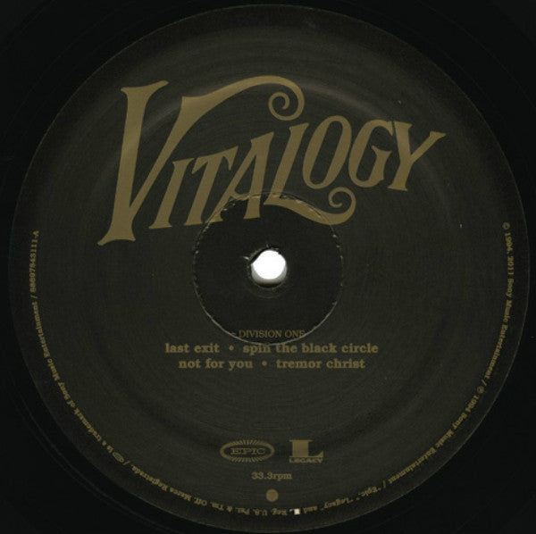 Pearl Jam - Vitalogy (180 GRAM VINYL) | Mint (M) Mint (M)-The Happy Cap