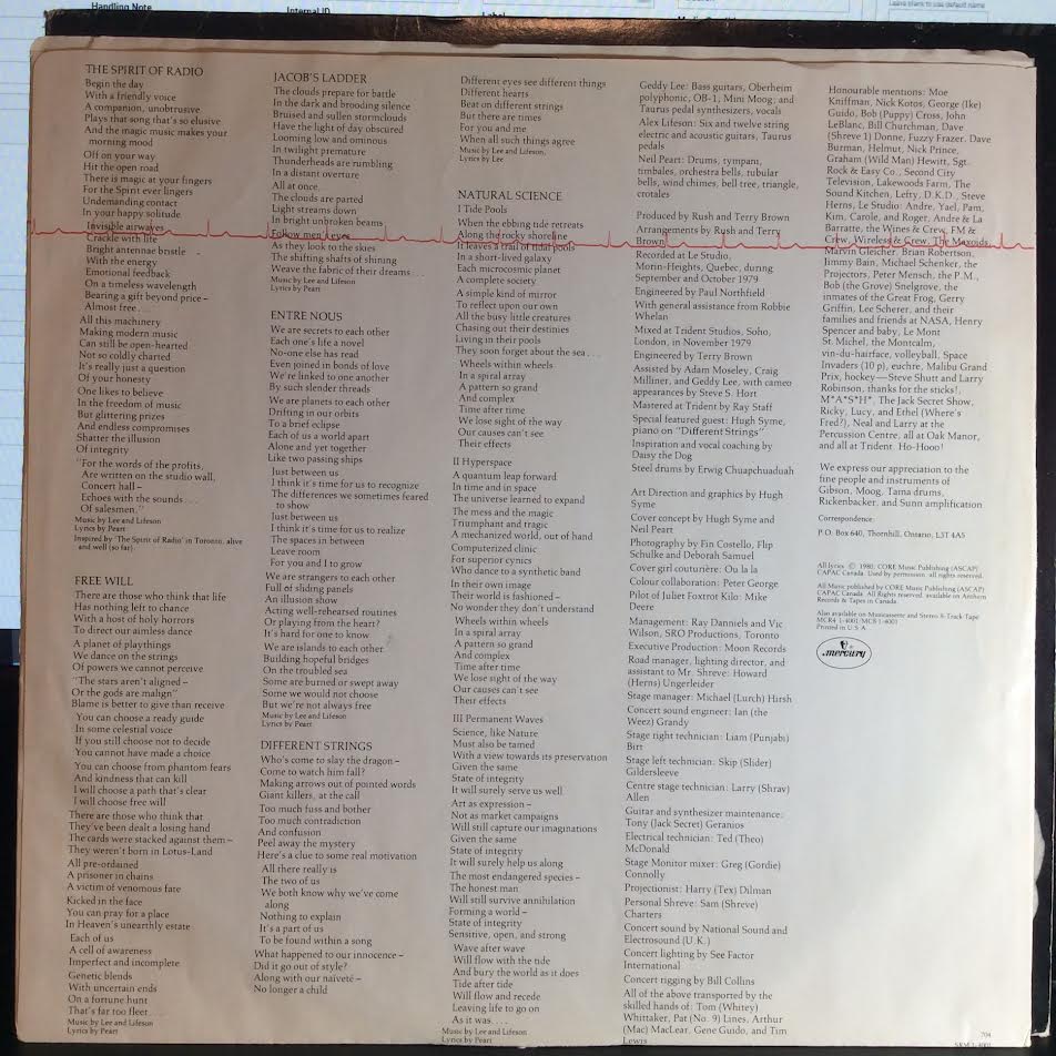 Rush - Permanent Waves (VINYL LP Mercury ‎– SRM-1-4001, Mercury ‎– 9110.143) | USED Very Good Plus (VG+) Very Good Plus (VG+)-The Happy Cap