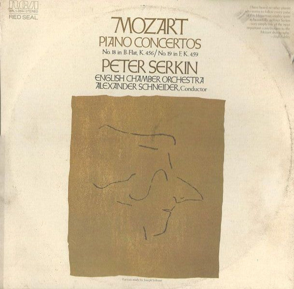 Peter Serkin, English Chamber Orchestra, Alexander - Piano Concertos No. 18 In B-Flat, K. 456 / No. 19 In F, K. 459 | Near Mint (NM) Very Good Plus (VG+)-The Happy Cap