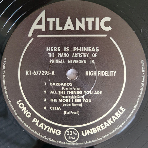 Here Is Phineas (The Piano Artistry Of Phineas Newborn Jr.) | Mint (M) Mint (M)-The Happy Cap