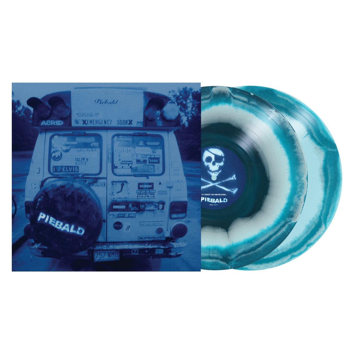 Piebald - If It Weren't For Venetian Blinds It Would Be Curtains For Us All (DLX ED BLUE SWIRL 2xVINYL) | Mint (M) Mint (M)-The Happy Cap