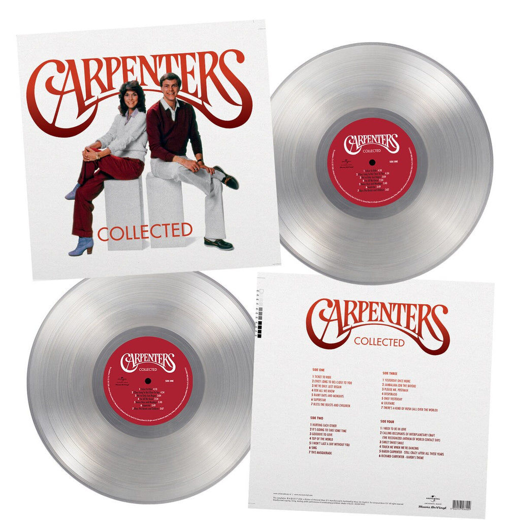 The Carpenters - (PRESALE 7/10/26) Collected (180G 4PG BOOK NMBRD GATEFOLD CRYSTAL CLEAR 2xVINYL) |-The Happy Cap