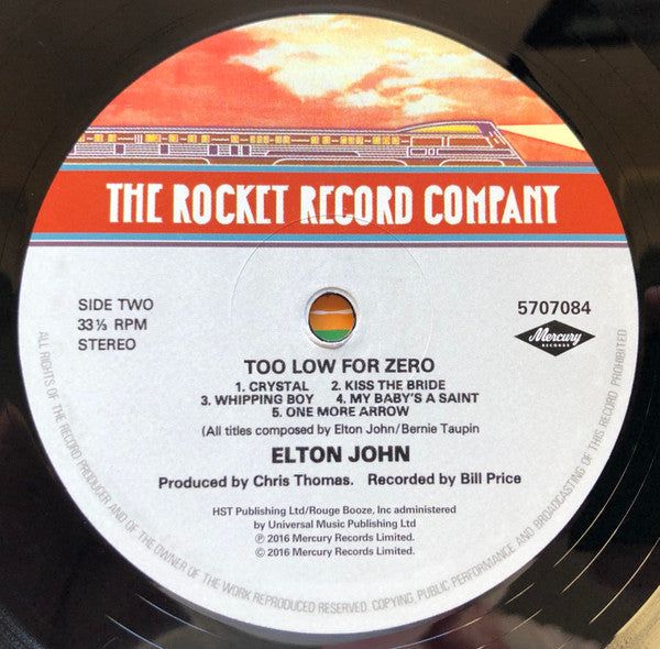 Elton John - Too Low For Zero (VINYL) | Mint (M) Mint (M)-The Happy Cap