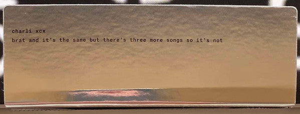 Brat And It's The Same But There's Three More Songs So It's Not | Mint (M) Mint (M)-The Happy Cap
