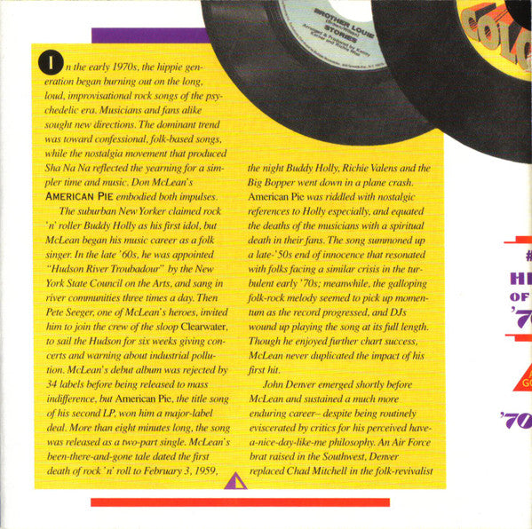 AM Gold - #1 Hits Of The '70s: '70-'74 *CD* | Mint (M) Mint (M)-The Happy Cap