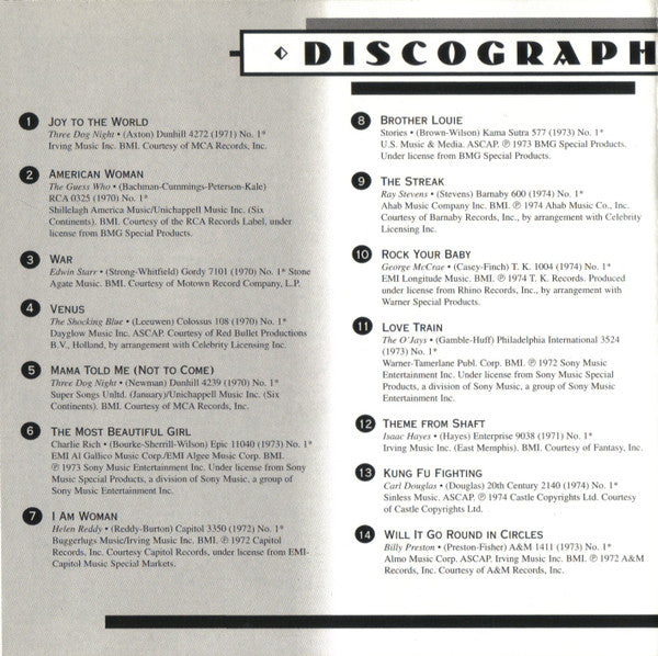 AM Gold - #1 Hits Of The '70s: '70-'74 *CD* | Mint (M) Mint (M)-The Happy Cap