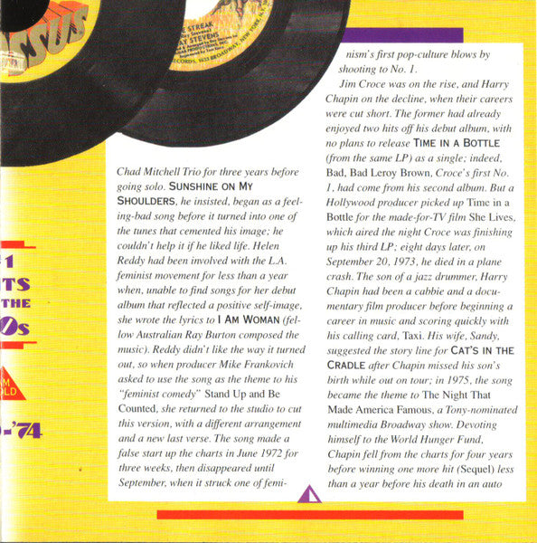 AM Gold - #1 Hits Of The '70s: '70-'74 *CD* | Mint (M) Mint (M)-The Happy Cap