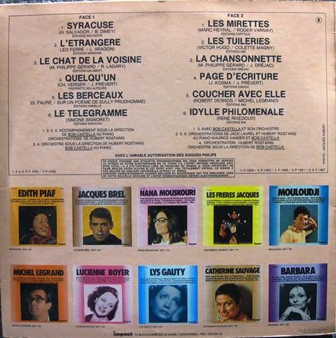 Yves Montand - Yves Montand *FRANCE* | Excellent (EX) Near Mint (NM)-The Happy Cap