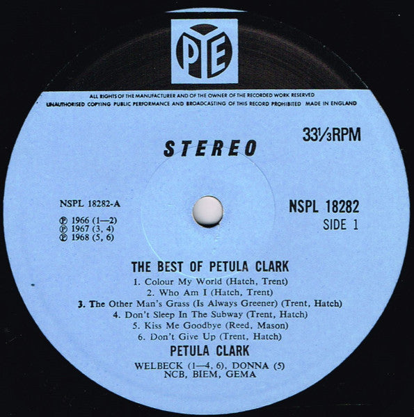 Petula Clark - The Best Of Petula Clark *UK* | Excellent (EX) Excellent (EX)-The Happy Cap