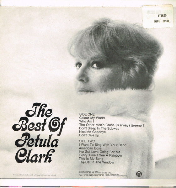 Petula Clark - The Best Of Petula Clark *UK* | Excellent (EX) Excellent (EX)-The Happy Cap