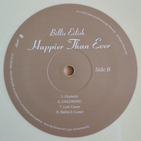 Billie Eilish - Happier Than Ever (2xVINYL) | Near Mint (NM) Near Mint (NM)-The Happy Cap