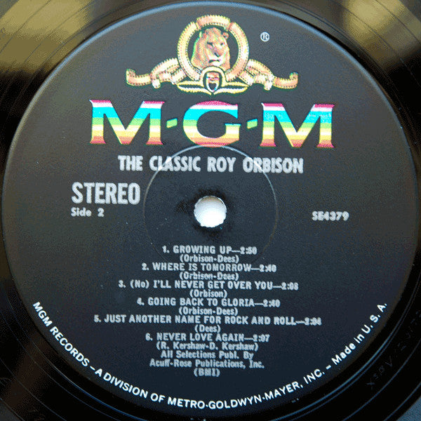 Roy Orbison - The Classic Roy Orbison *MGM* | Near Mint (NM) Excellent (EX)-The Happy Cap
