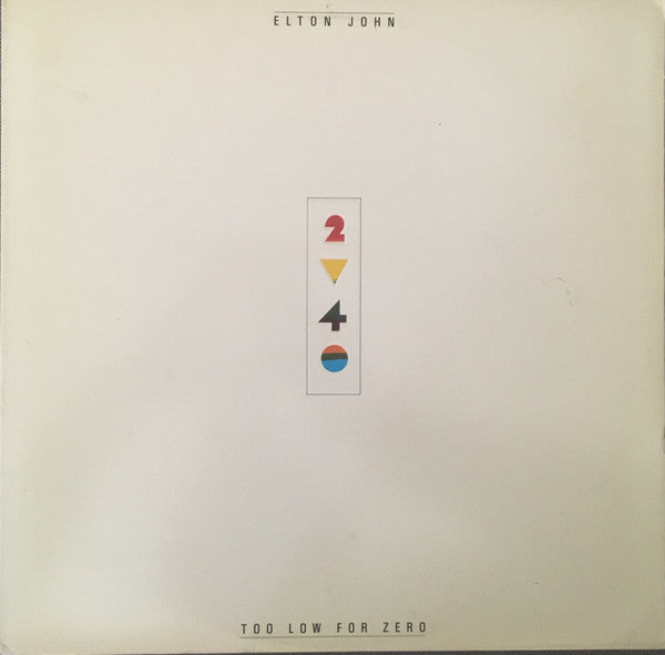 Elton John - Too Low For Zero *CLUB - P* | Near Mint (NM) Excellent (EX)-The Happy Cap