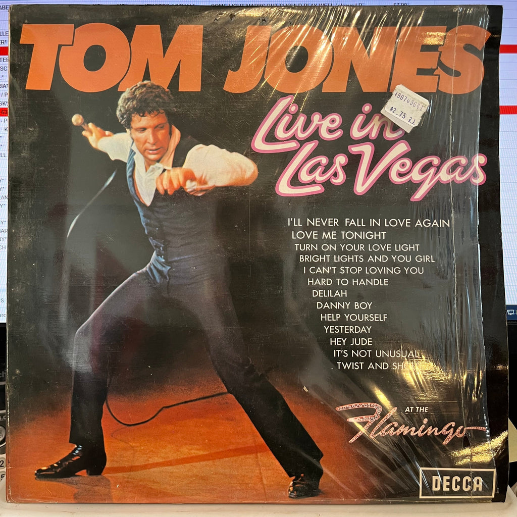 Tom Jones - Live In Las Vegas *UK* | Near Mint (NM) Excellent (EX)-The Happy Cap