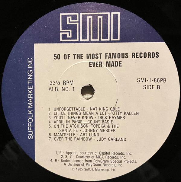 Various - 50 Of The Most Famous Records Ever Made Album No. 1 | Near Mint (NM) Near Mint (NM)-The Happy Cap