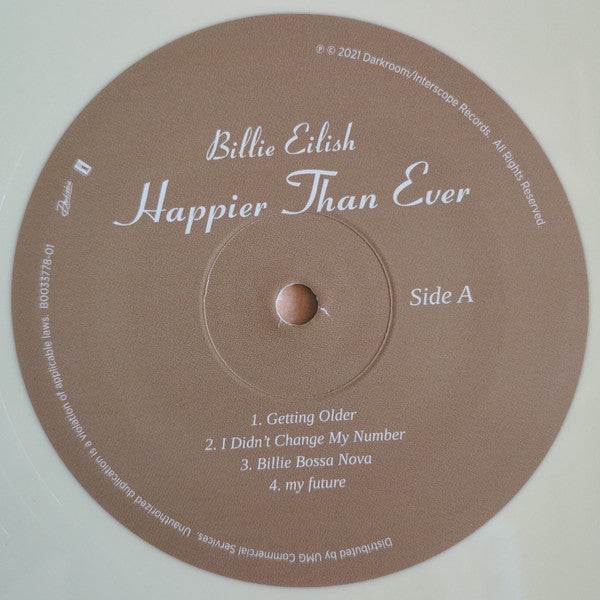 Billie Eilish - Happier Than Ever (2xVINYL) | Near Mint (NM) Near Mint (NM)-The Happy Cap