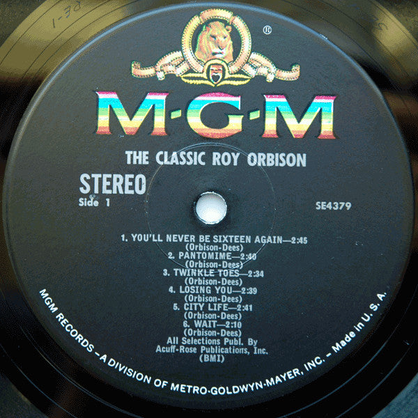 Roy Orbison - The Classic Roy Orbison *MGM* | Near Mint (NM) Excellent (EX)-The Happy Cap