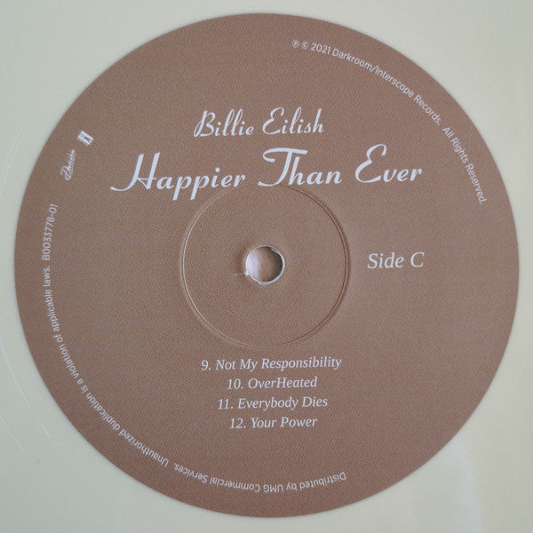 Billie Eilish - Happier Than Ever (2xVINYL) | Near Mint (NM) Near Mint (NM)-The Happy Cap