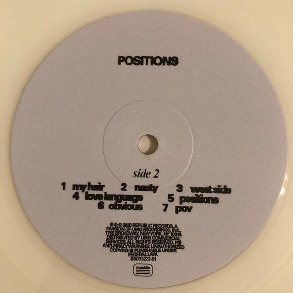 Ariana Grande - Positions (VINYL) | Near Mint (NM) Near Mint (NM)-The Happy Cap