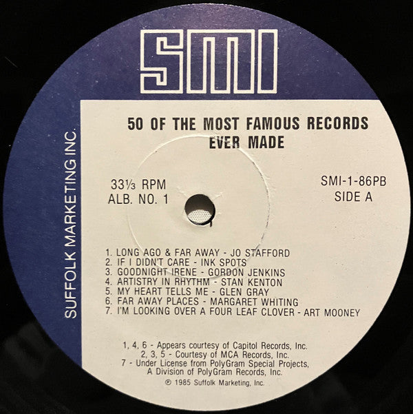 Various - 50 Of The Most Famous Records Ever Made Album No. 1 | Near Mint (NM) Near Mint (NM)-The Happy Cap