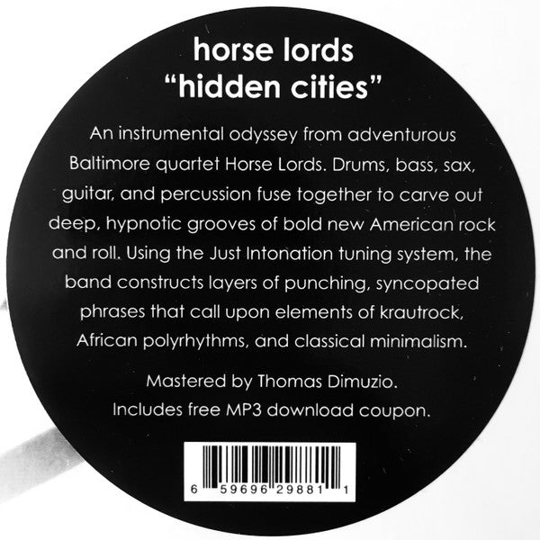 Horse Lords - Hidden Cities | Mint (M) Mint (M)-The Happy Cap