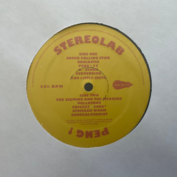 Stereolab - Peng! (VINYL) *CREASE* | Mint (M) Excellent+ (EX+)-The Happy Cap
