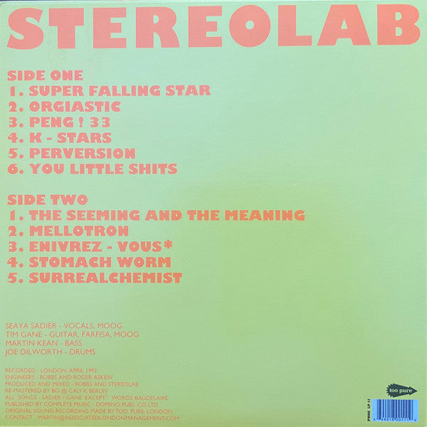 Stereolab - Peng! (VINYL) *CREASE* | Mint (M) Excellent+ (EX+)-The Happy Cap