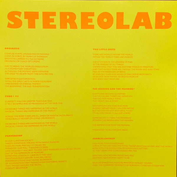 Stereolab - Peng! (VINYL) *CREASE* | Mint (M) Excellent+ (EX+)-The Happy Cap