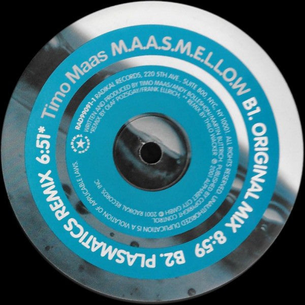 Timo Maas - M.A.A.S.M.E.L.L.O.W. | Near Mint (NM) Very Good Plus (VG+)-The Happy Cap