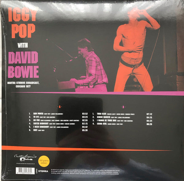Iggy Pop - Mantra Studios Broadcast, Chicago 1977 | Mint (M) Mint (M)-The Happy Cap