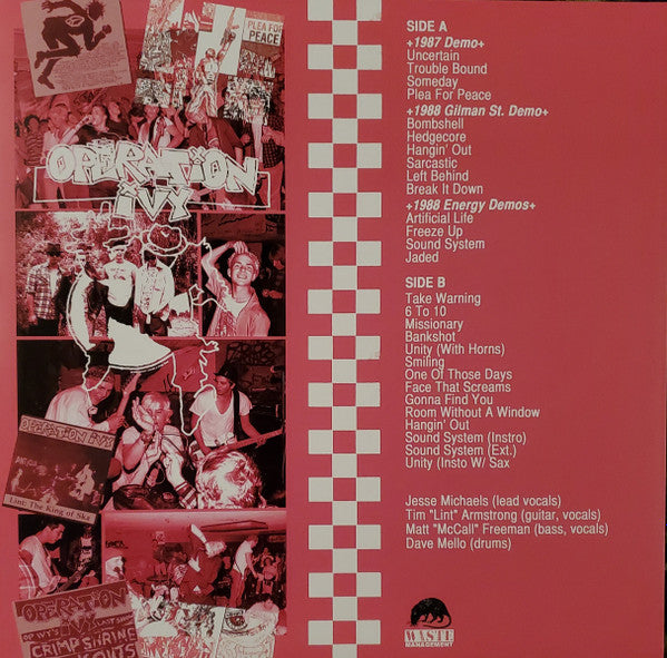 Learn To Dance The Geek With The... Operation Ivy: The Demos 1986-1988 (UNOFFICIAL VINYL) | Mint (M) Mint (M)-The Happy Cap