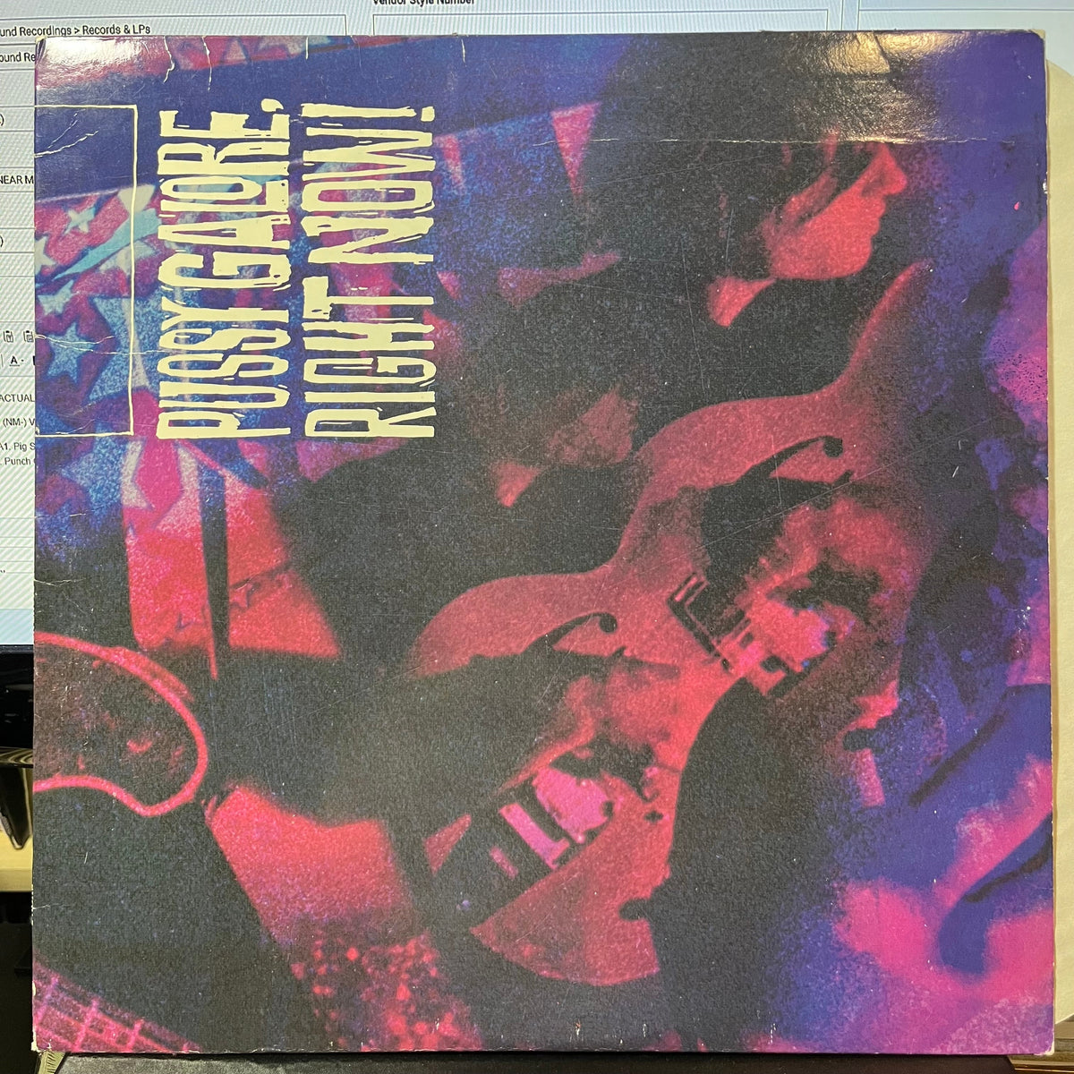 Pussy Galore (2) - Right Now! (VINYL) | Near Mint- (NM-) Excellent+ (EX+)-The Happy Cap