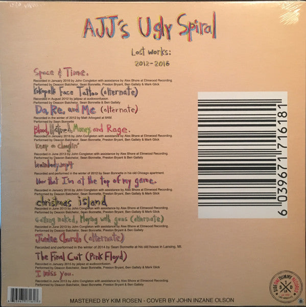 AJJ - AJJ's Ugly Spiral: Lost Works 2012-2016 *CLEAR* | Near Mint (NM) Near Mint (NM)-The Happy Cap