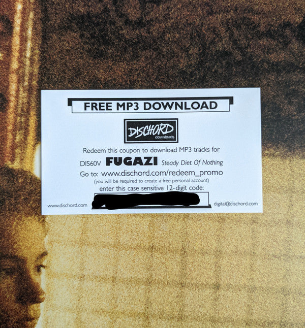 Fugazi - Steady Diet Of Nothing | Mint (M) Mint (M)-The Happy Cap