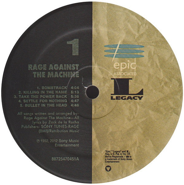 Rage Against The Machine  Rage Against The Machine | Mint (M) Mint (M)-The Happy Cap