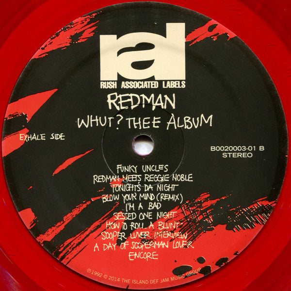Redman - Whut? Thee Album *RED* | Near Mint (NM) Near Mint (NM)-The Happy Cap