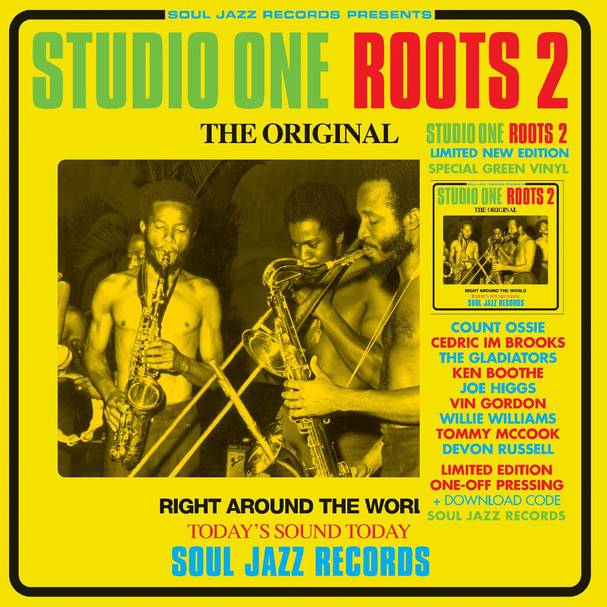 Soul Jazz Records presents - STUDIO ONE ROOTS 2 (TRANSPARENT GREEN VINYL) (Vinyl) | Mint (M) Mint (M)-The Happy Cap