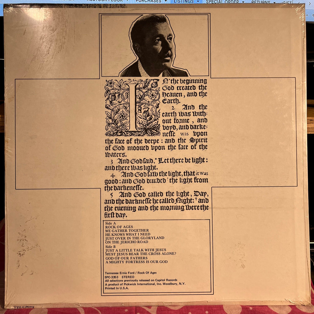 Tennessee Ernie Ford - Rock Of Ages *SEALED* | Mint (M) Near Mint (NM)-The Happy Cap