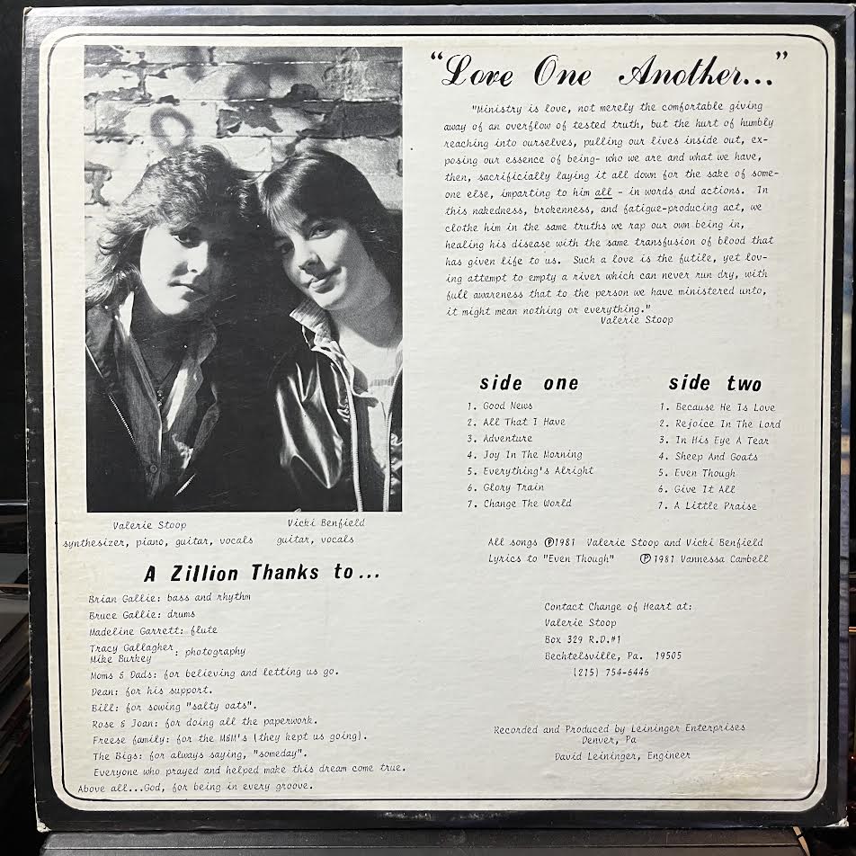 Change Of Heart (3) - Love One Another (vinyl) | Excellent+ (EX+) Excellent (EX)-The Happy Cap