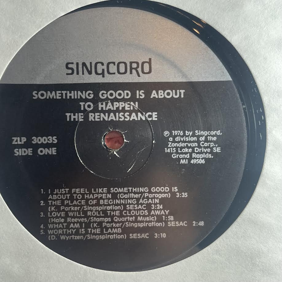 The Renaissance (5) - Something Good Is About To Happen (VINYL) | Excellent (EX) Excellent (EX)-The Happy Cap