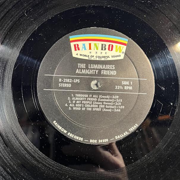 The Luminaires - Almighty Friend (VINYL) | Excellent (EX) Very Good Plus (VG+)-The Happy Cap