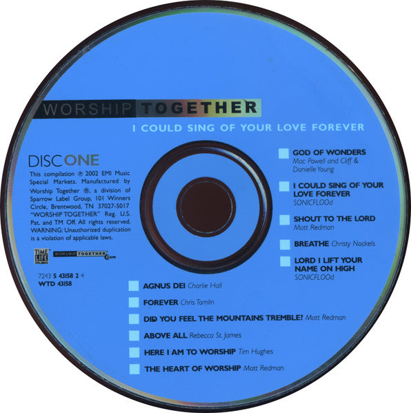 Various - The Best Of Modern Worship - Worship Together: I Could Sing Of Your Love Forever (2xCD) | Near Mint- (NM-) Excellent+ (EX+)-The Happy Cap